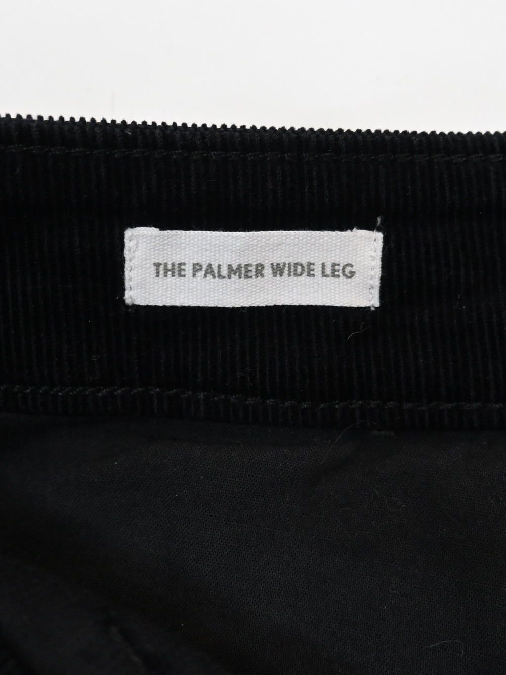 LOFT Women's 8 The Palmer Wide Leg Brushed Corduroy Jean in Black - Picture 10 of 12
